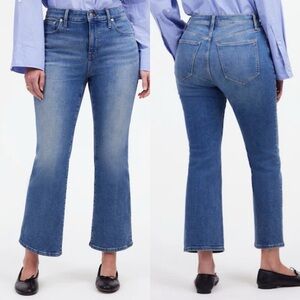 Madewell Women’s The Petite Curvy Kick Out Crop Stretch Jeans Oneida Size 26P